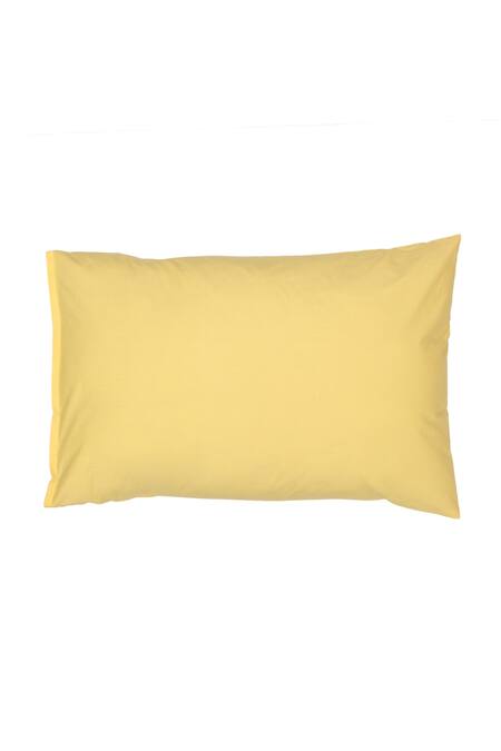 House This_Orange 100 % Cotton Double Bed Sheet Set_Online_at_Aza_Fashions