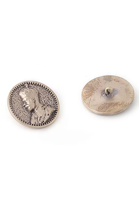 Buy Cosa Nostraa Gold Plated The Prince Coin Buttons Set Of 13 Online at Aza Fashions Buy_Cosa Nostraa_Gold Plated The Prince Coin Buttons Set Of 13 _Online_at_Aza_Fashions