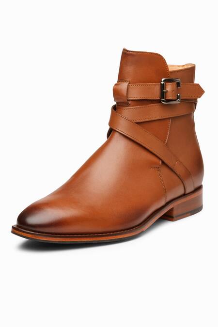 3dm Lifestyle_Brown Jodhpur Boots _Online_at_Aza_Fashions