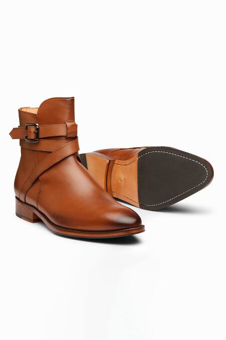 Shop_3dm Lifestyle_Brown Jodhpur Boots _Online_at_Aza_Fashions