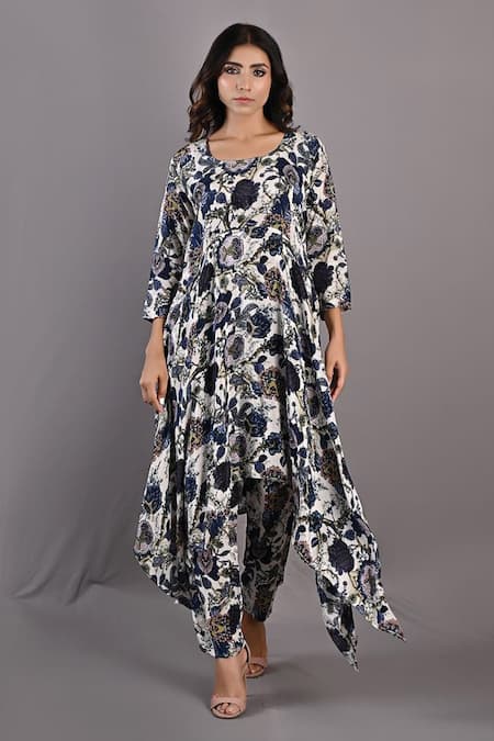 Bohame Leilani Floral Print Tunic & Pant Set 