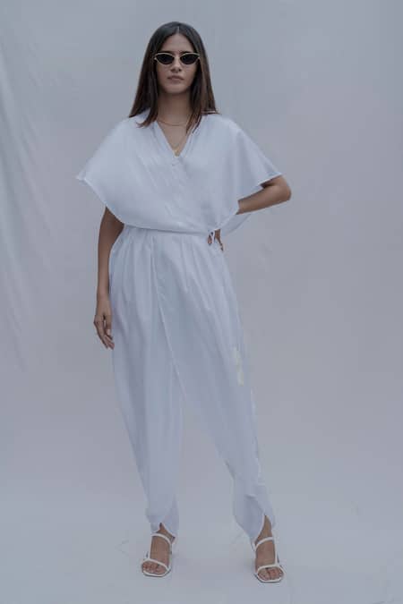 Buy Bohame White Tencel Rika Jumpsuit Online at Aza Fashions Buy_Bohame_White Tencel Rika Jumpsuit _Online_at_Aza_Fashions