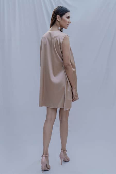 Bohame Tidisha Satin Silk Wrap Dress 