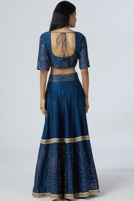 Bohame Chanderi Silk Lehenga Set 