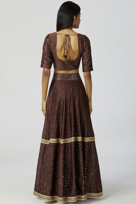 Bohame Chanderi Silk Lehenga Set 