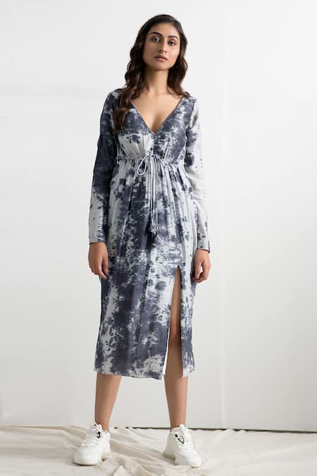 Bohame Erin Tie Dye Slit Dress 