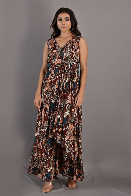 Bohame Fern Floral Print Jumpsuit 