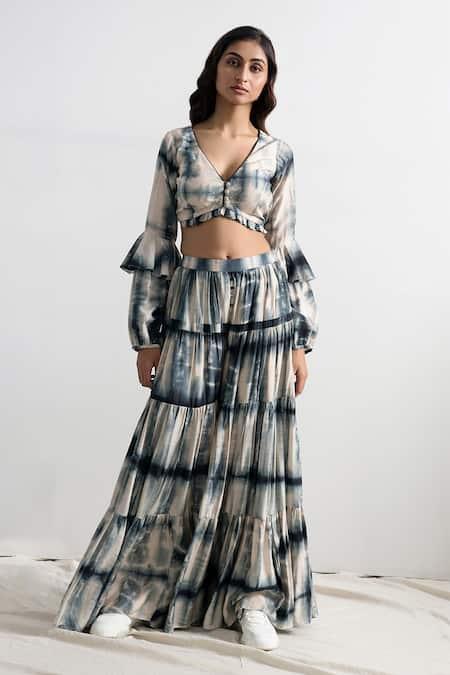 Bohame Leonara Tie Dye Co-Ord Palazzo Set 