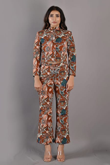 Bohame Maryam Linen Jacket & Pant Set 