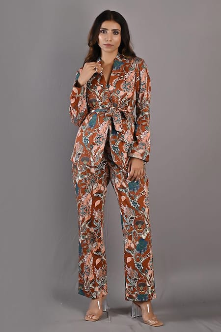 Bohame Samantha Printed Jacket & Pant Set 