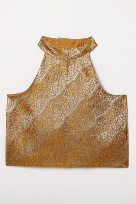 Byb Premium Halter Neck Choli Layered Lehenga Set 