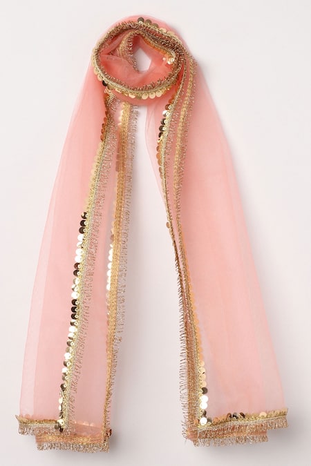 Buy_Byb Premium_Yellow Brocade, Net Sequins, Zari Halter Neck Choli Lehenga Set _Online_at_Aza_Fashions