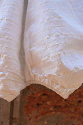 Love The World Today_White Handwoven Cotton Flared Top And Dhoti Pant Set _at_Aza_Fashions