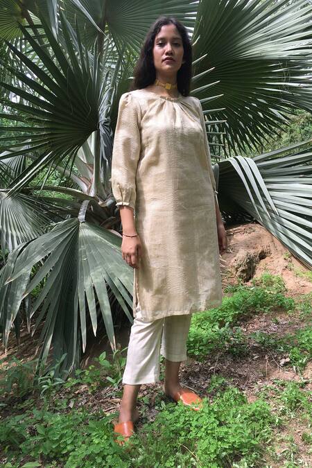 Chambray & Co. Handloom Cotton Silk Tunic 