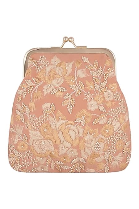Clutch'D Velvet Floral Clutch with Sling 