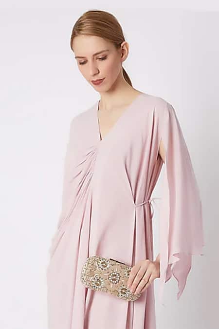 ClutcH'D Gold Embroidery Velvet Box Clutch Online at Aza Fashions ClutcH'D_Gold Embroidery Velvet Box Clutch _Online_at_Aza_Fashions