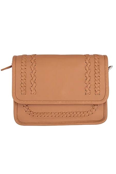 Clutch'D Woven Flap Clutch with Chain Sling 