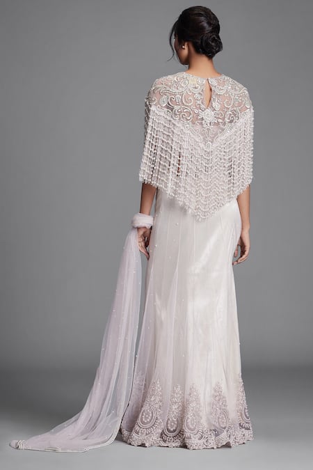 Cherie D Silk Lehenga Saree with Blouse & Cape 