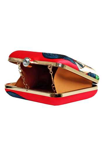 Shop_NR By Nidhi Rathi_Red Digital Print Clutch Bag_Online_at_Aza_Fashions