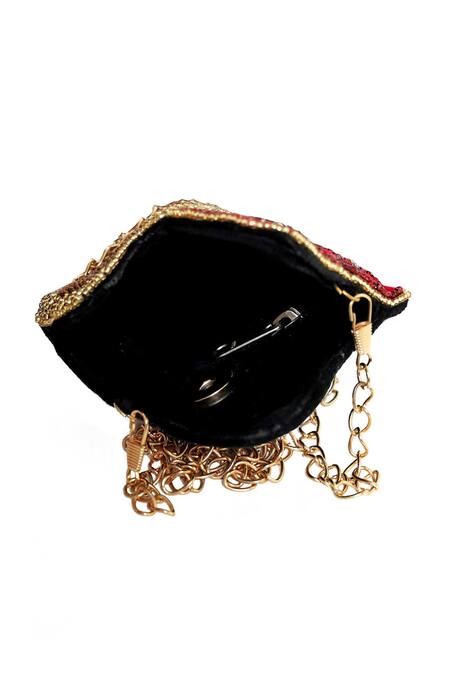 Shop_NR By Nidhi Rathi_Multi Color Bead Work And Stone Flower Teddy Embroidered Mobile Cover_Online_at_Aza_Fashions