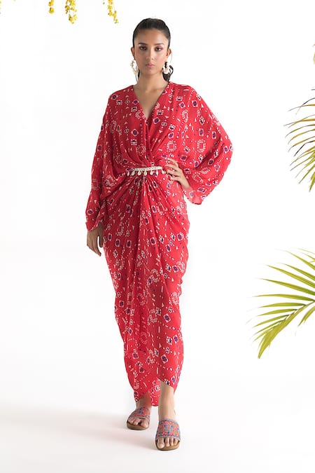 Chhavvi Aggarwal Printed Kaftan Dress 