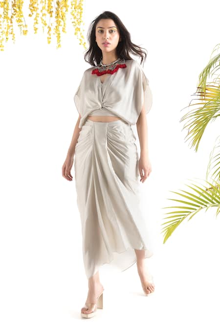 Chhavvi Aggarwal Draped Skirt Set 