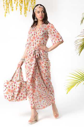 Chhavvi Aggarwal Geometric Print Tote Bag 