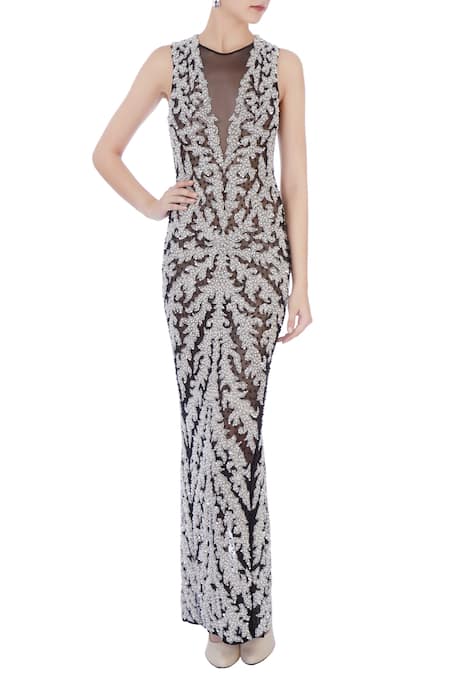 Chisel By Meghna Ramrakhiya Embellished Gown 