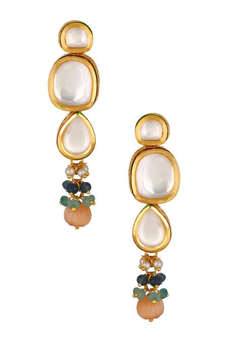 Buy ChhavI'S Jewels Gold Plated Stones, Beads Kundan Choker Set Online at Aza Fashions Buy_ChhavI'S Jewels_Gold Plated Stones, Beads Kundan Choker Set _Online_at_Aza_Fashions