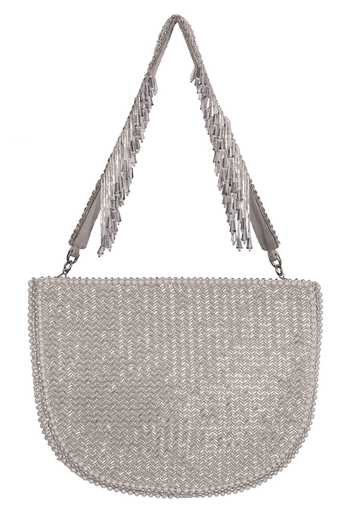 Shop_Lovetobag_Silver Embellished Esme Moon Clutch With Handle _Online_at_Aza_Fashions