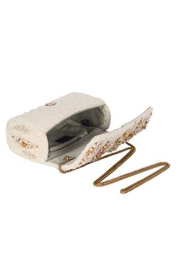 Buy Lovetobag Ivory Embellished Nora Flapover Clutch Online at Aza Fashions Buy_Lovetobag_Ivory Embellished Nora Flapover Clutch _Online_at_Aza_Fashions