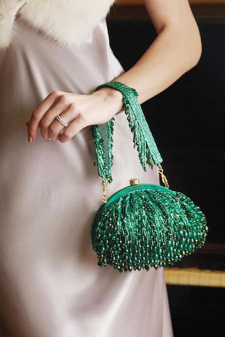 Lovetobag Opal Embellished Soft Pouch 