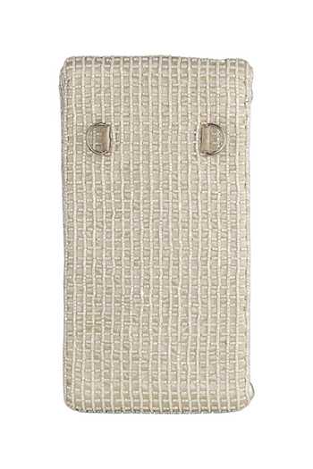 Lovetobag_Ivory Embellished Opal Mobile Pouch _at_Aza_Fashions