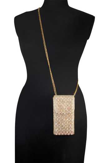 Shop_Lovetobag_Pink Embellished Opal Mobile Pouch _Online_at_Aza_Fashions