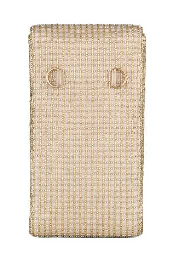 Lovetobag_Pink Embellished Opal Mobile Pouch _at_Aza_Fashions