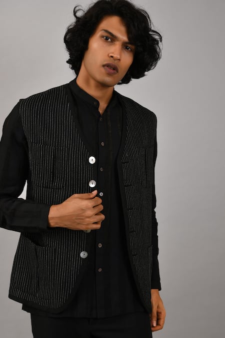 Countrymade Linen Nehru Jacket 