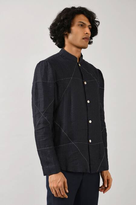 Buy_Countrymade_Blue Linen Shirt_Online_at_Aza_Fashions