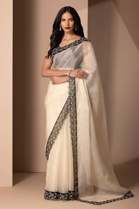 Chhaya Mehrotra Embellished Saree with Blouse 