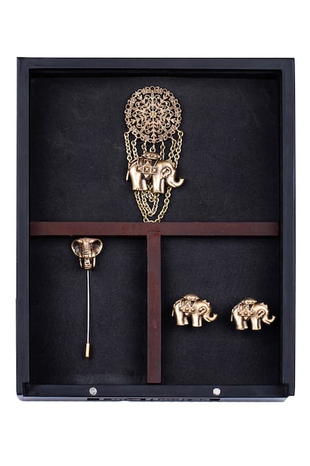 Cosa Nostraa Royal Majesty Cufflink Brooch & Lapel Pin Set 