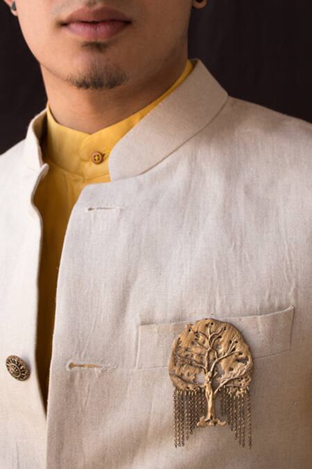 Cosa Nostraa Dream Tree Brooch & Shield Collar Tips Set 