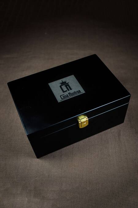 Cosa Nostraa_Gold Bead The Excellence Style Box _at_Aza_Fashions