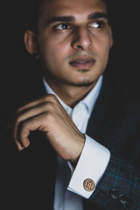 Buy Cosa Nostraa Gold The Regent Black Box Online at Aza Fashions Buy_Cosa Nostraa_Gold The Regent Black Box _Online_at_Aza_Fashions