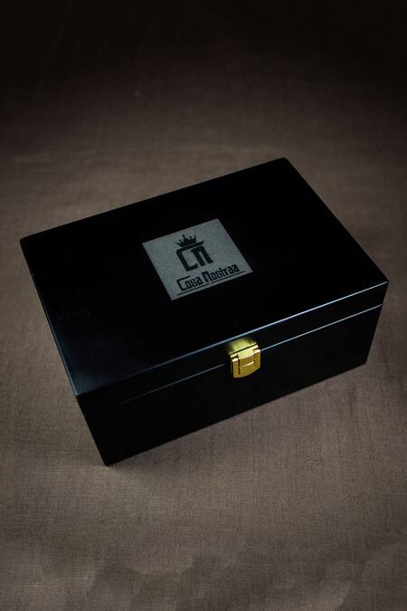 Cosa Nostraa Gold The Regent Black Box at Aza Fashions Cosa Nostraa_Gold The Regent Black Box _at_Aza_Fashions
