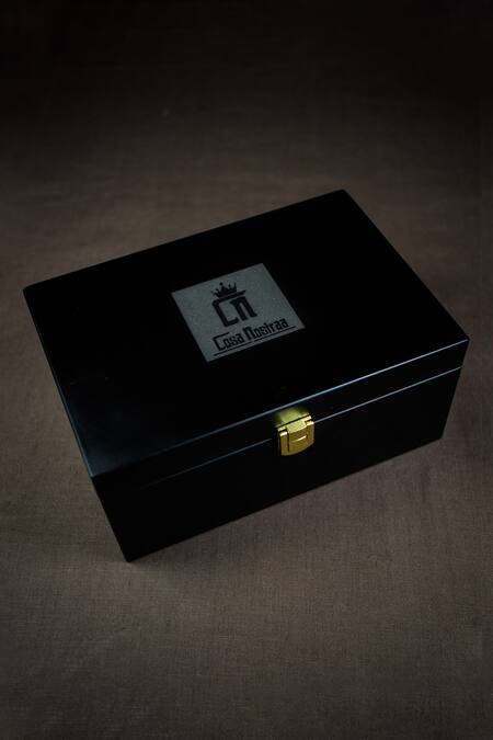 Buy_Cosa Nostraa_White Printed The Uptown Alta Moda Box _Online_at_Aza_Fashions