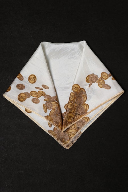 Buy_Cosa Nostraa_Gold Printed The Opulence Couture Box_Online_at_Aza_Fashions