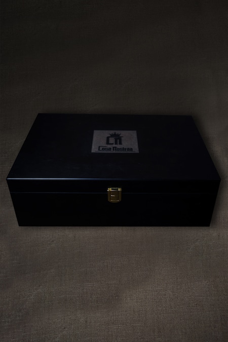 Cosa Nostraa Gold Printed The Ornate Du Jour Box at Aza Fashions Cosa Nostraa_Gold Printed The Ornate Du Jour Box _at_Aza_Fashions