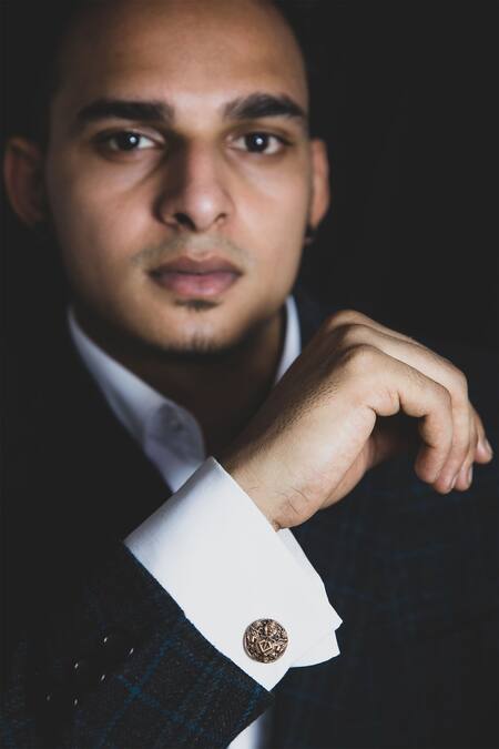 Shop Cosa Nostraa Gold Printed The Imperial Alta Moda Box Online at Aza Fashions Shop_Cosa Nostraa_Gold Printed The Imperial Alta Moda Box _Online_at_Aza_Fashions