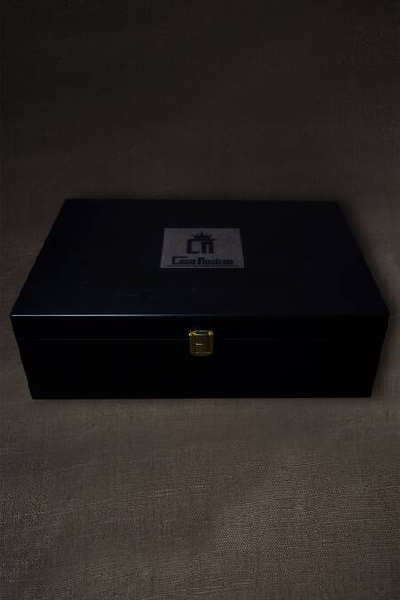 Cosa Nostraa Gold Printed The Imperial Alta Moda Box at Aza Fashions Cosa Nostraa_Gold Printed The Imperial Alta Moda Box _at_Aza_Fashions