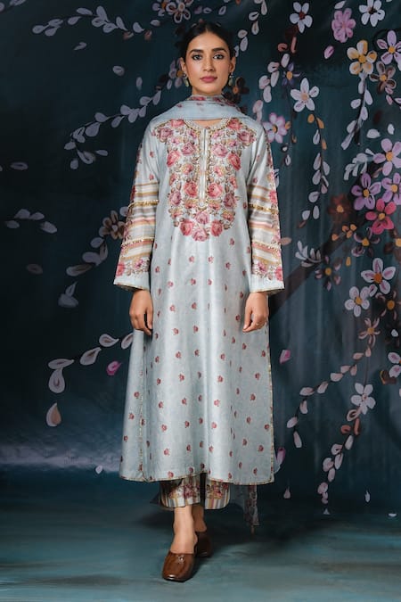 Label Niti Bothra Floral Print Kurta Palazzo Set 