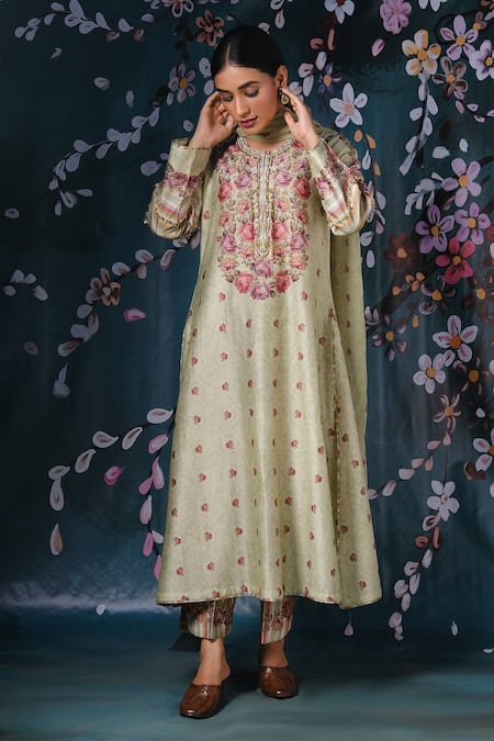 Label Niti Bothra Floral Print Kurta Palazzo Set 